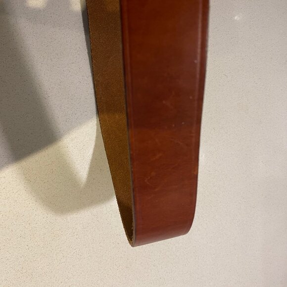 Eddie Bauer leather Belt with buckle (Canada Goose design) size 38 - Picture 9 of 14